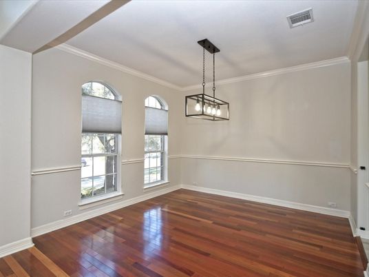 Empty room, Interior, Pendant Lights, Wood Texture Flooring