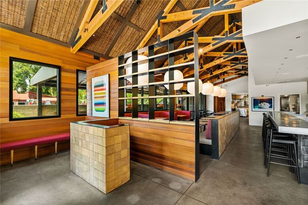 Interior, Pendant Lights, Recessed Lighting, Wooden Beams, Wooden Ceilings, Wooden Walls