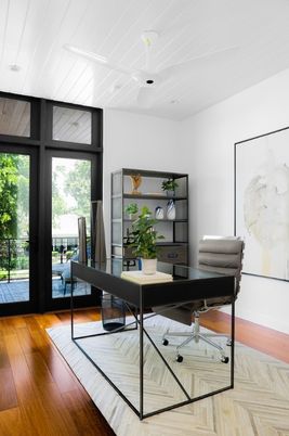Home Office, Interior, Wood Texture Flooring
