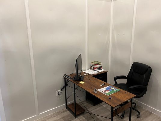Home Office, Interior, Wood Texture Flooring
