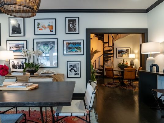 Home Office, Interior, Pendant Lights, Wood Texture Flooring