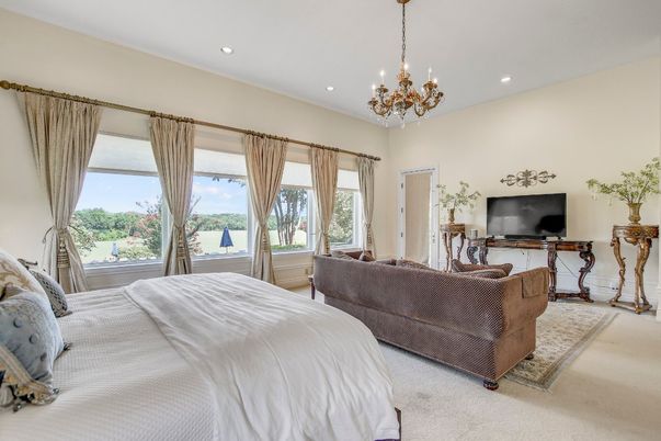 Bedroom, Chandelier, Interior, Recessed Lighting