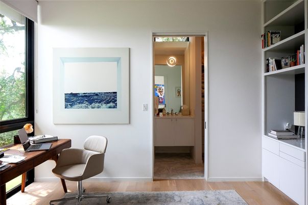 Home Office, Interior, Wood Texture Flooring