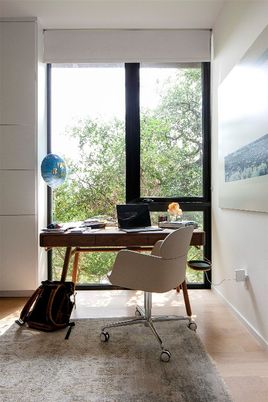 Home Office, Interior, Wood Texture Flooring