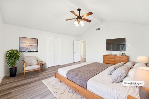 Bedroom, Interior, Wood Texture Flooring
