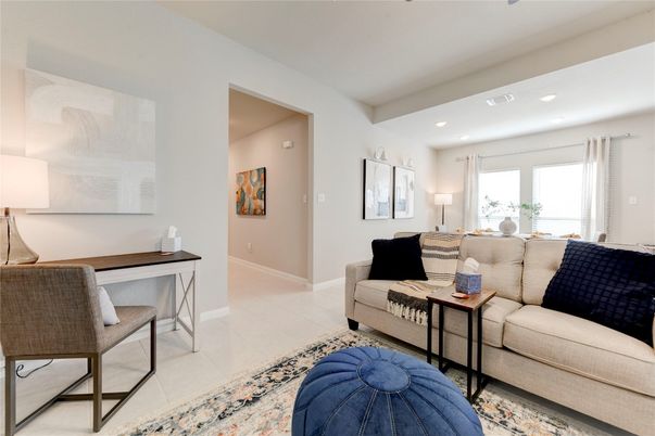 Interior, Living room, Recessed Lighting