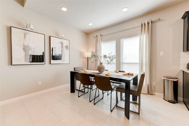 Dining room, Interior, Recessed Lighting