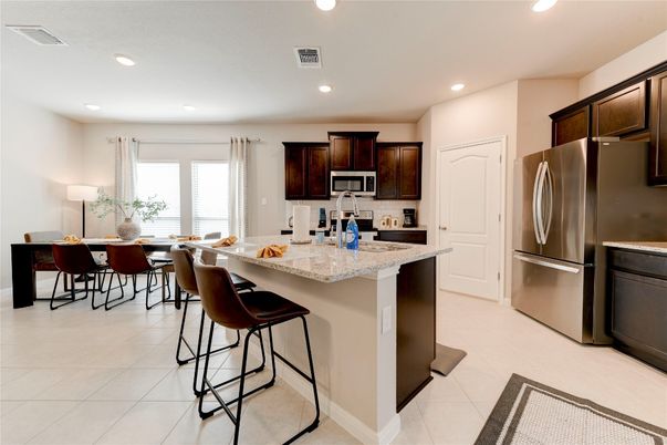 Dining room, Interior, Kitchen, Recessed Lighting, Stainless Steel Appliances