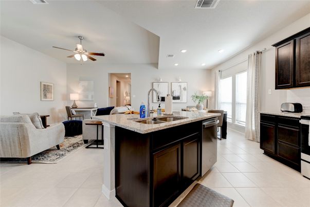 Interior, Kitchen, Living room, Recessed Lighting