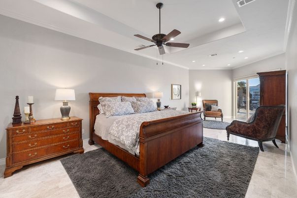 Bedroom, Interior, Recessed Lighting