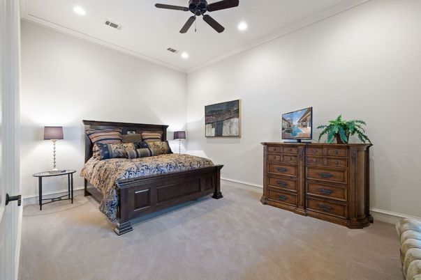 Bedroom, Interior, Recessed Lighting