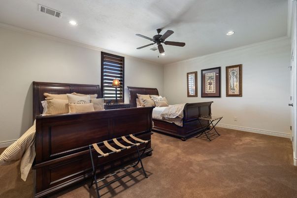 Bedroom, Interior, Recessed Lighting