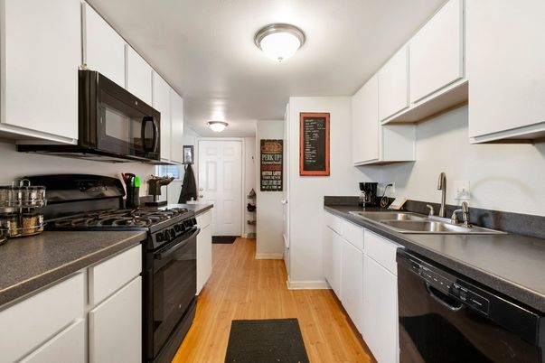 Interior, Kitchen, Wood Texture Flooring