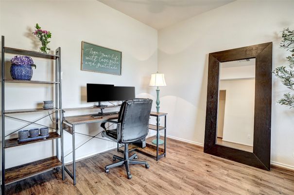Home Office, Interior, Wood Texture Flooring