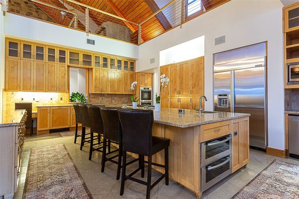 Interior, Kitchen, Stainless Steel Appliances, Wooden Ceilings