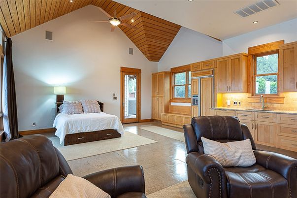 Bedroom, Interior, Recessed Lighting, Wooden Ceilings