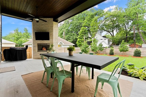Backyard, Exterior, Fireplace