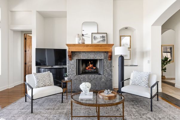 Fireplace, Interior, Living room, Wood Texture Flooring