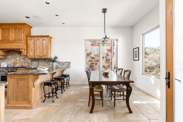 Dining room, Interior, Kitchen, Pendant Lights, Recessed Lighting