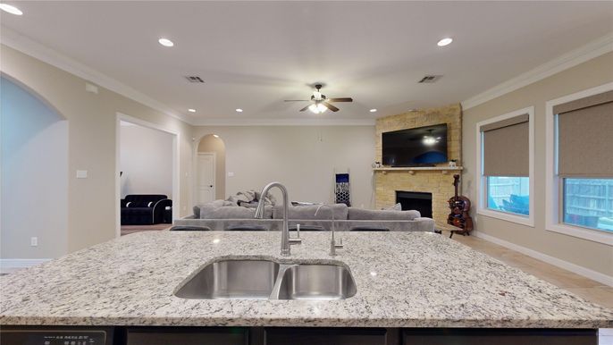 Fireplace, Interior, Recessed Lighting