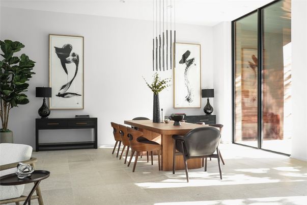 Dining room, Interior, Pendant Lights