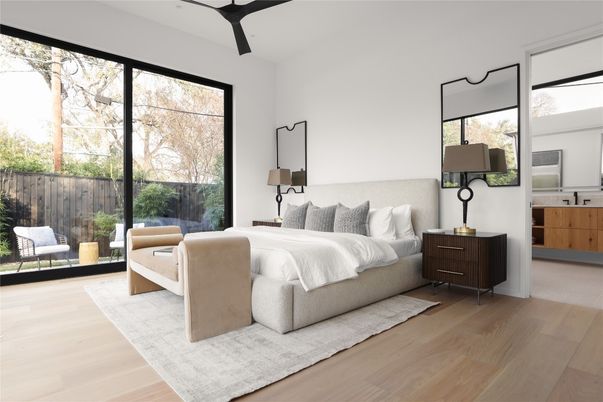 Bedroom, Interior, Wood Texture Flooring
