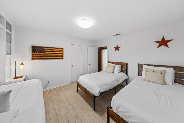 Bedroom, Interior, Wood Texture Flooring