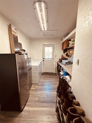 Interior, Kitchen, Wood Texture Flooring