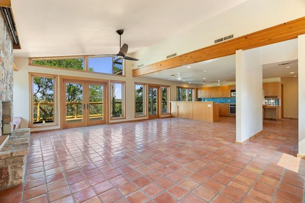 Empty room, Interior, Kitchen, Recessed Lighting