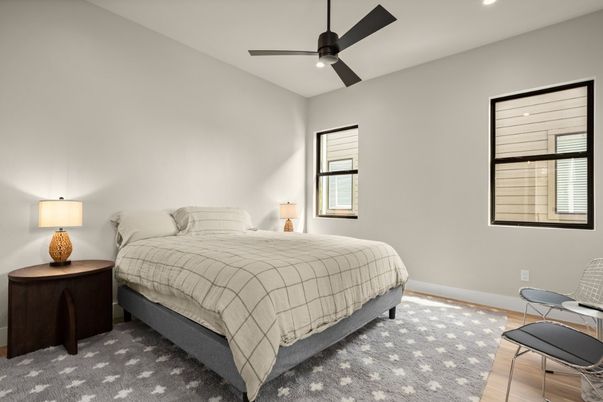 Bedroom, Interior, Recessed Lighting