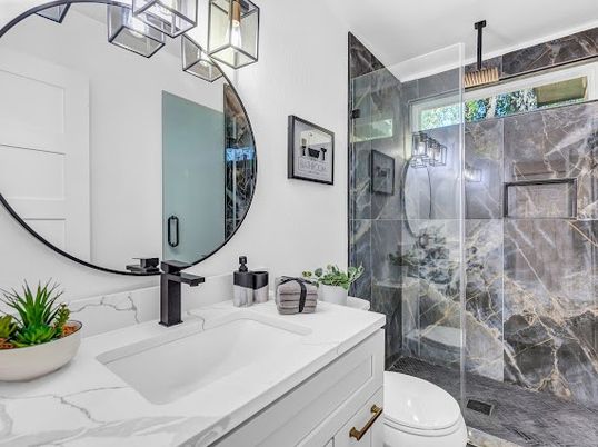 Bathroom, Glass Shower, Interior