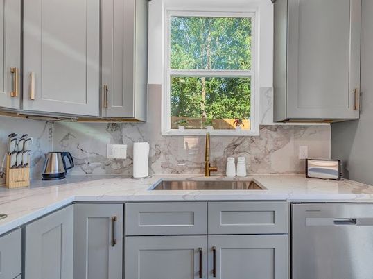 Interior, Kitchen, Marble Walls