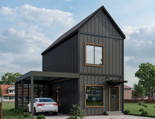 Exterior, Facade, Modern