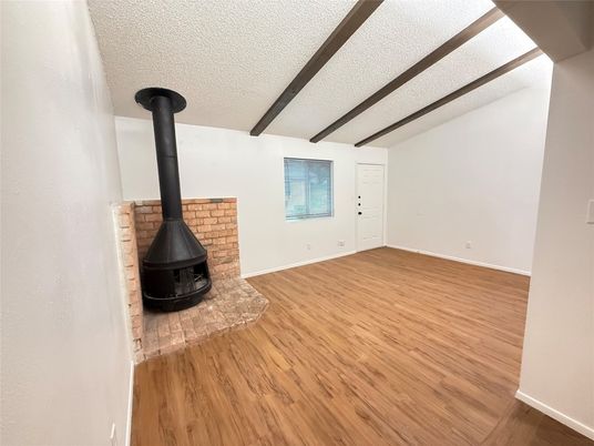 Empty room, Fireplace, Interior, Wood Texture Flooring