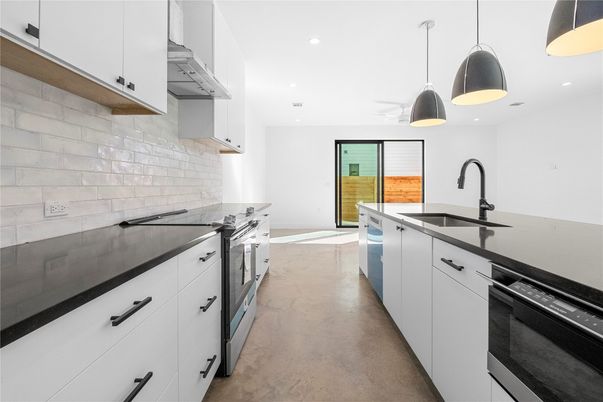 Interior, Kitchen, Pendant Lights, Recessed Lighting, Stainless Steel Appliances
