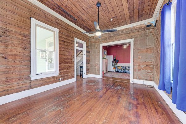 Empty room, Interior, Wooden Ceilings, Wood Texture Flooring, Wooden Walls