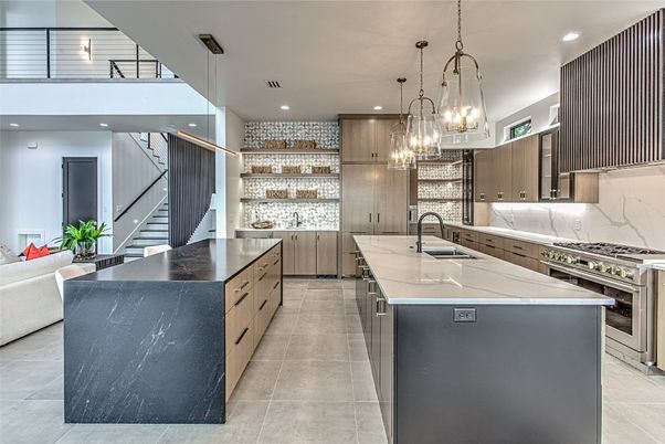 Interior, Kitchen, Pendant Lights, Recessed Lighting, Stainless Steel Appliances