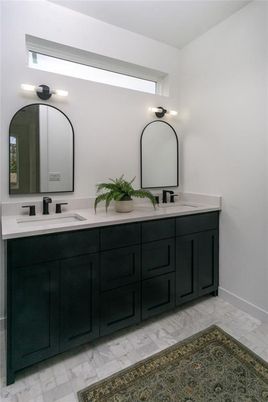 Bathroom, Dual Sink Vanities, Interior, Marble