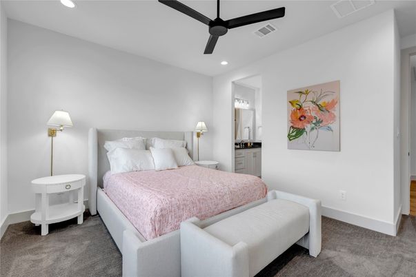 Bedroom, Interior, Recessed Lighting