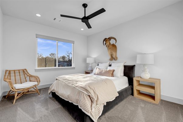 Bedroom, Interior, Recessed Lighting