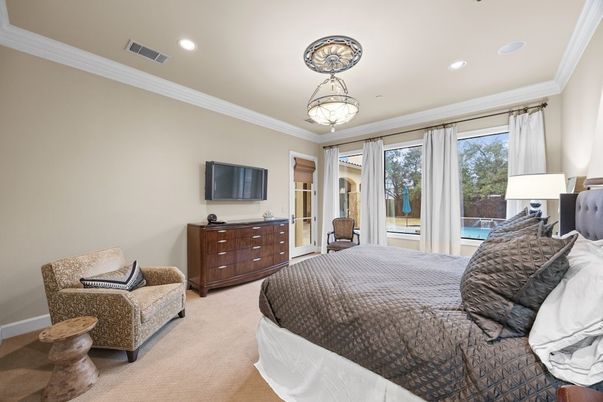 Bedroom, Interior, Recessed Lighting