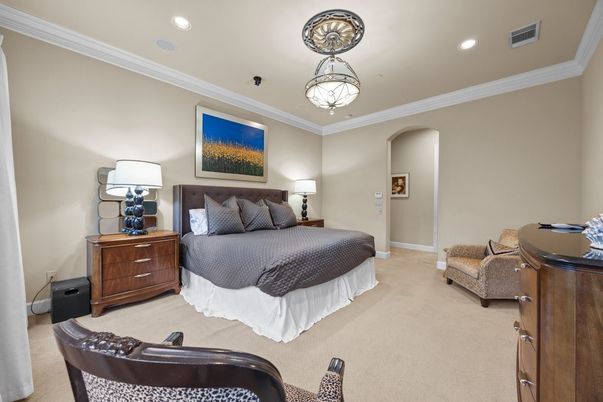 Bedroom, Interior, Recessed Lighting