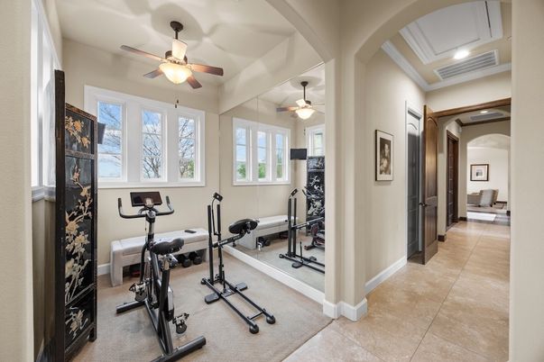 Fitness Equipment, Interior, Recessed Lighting