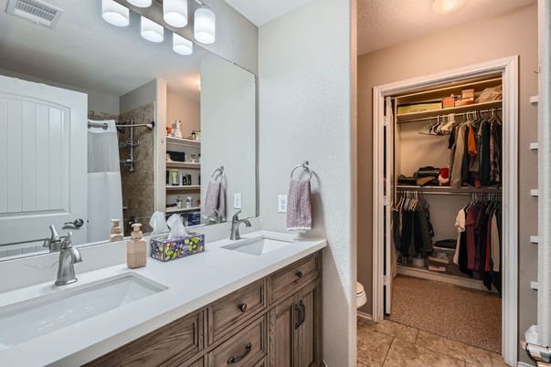 Bathroom, Dual Sink Vanities, Interior, Walk-in Closets
