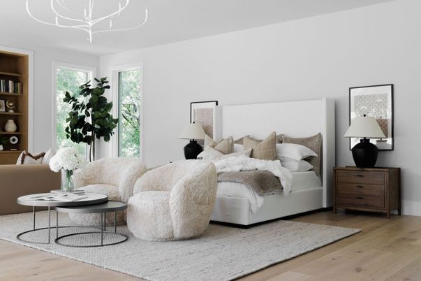 Bedroom, Chandelier, Interior, Living room, Wood Texture Flooring