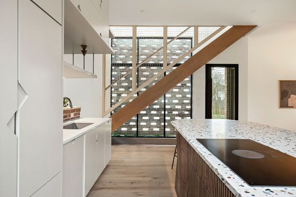 Interior, Pendant Lights, Wood Texture Flooring