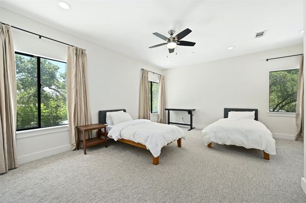 Bedroom, Interior, Recessed Lighting