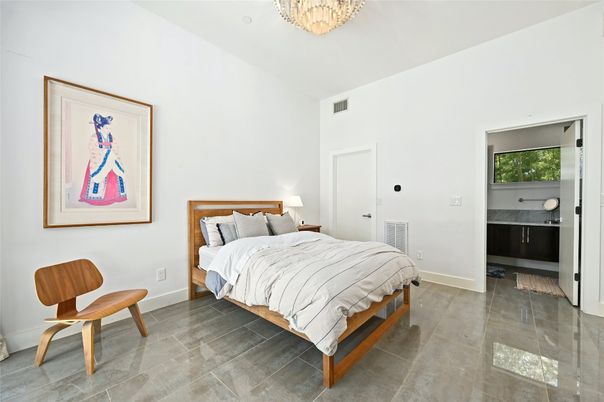 Bedroom, Chandelier, Interior