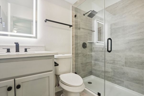 Bathroom, Glass Shower, Interior