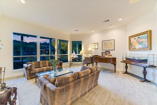 Interior, Living room, Piano, Recessed Lighting